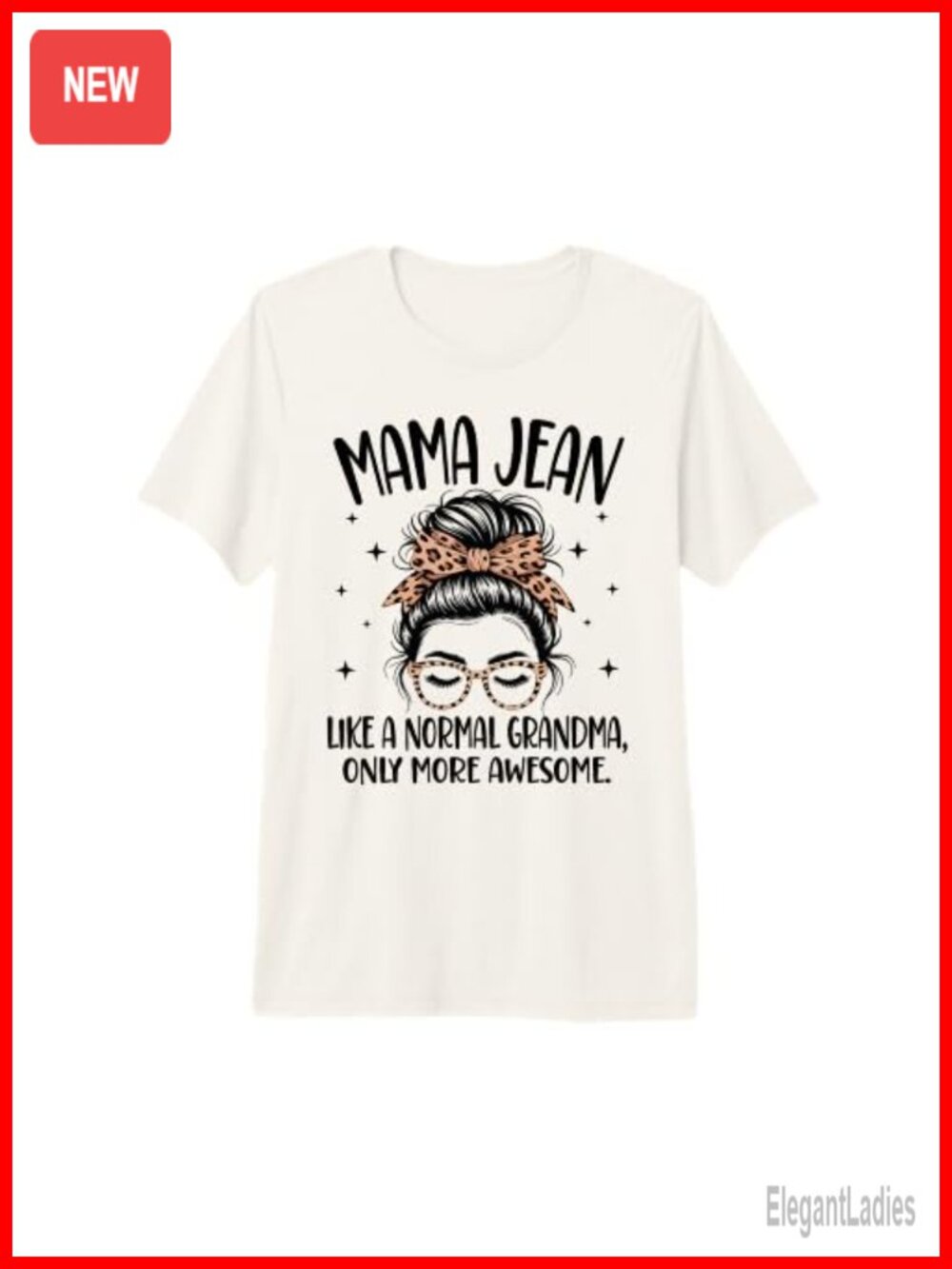 MAMA JEAN Like A Normal Grandma Tri-Blend T-Shirt Crew Neck